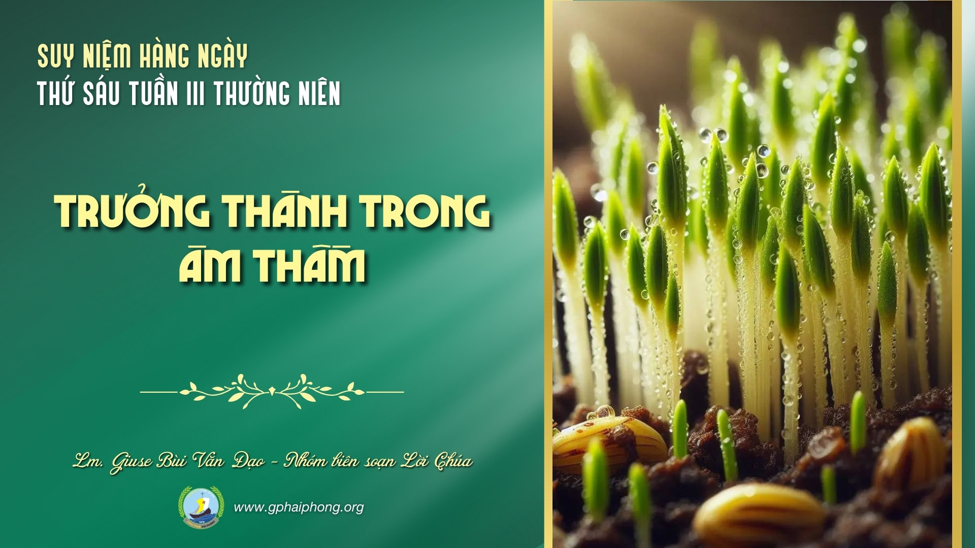 Suy niệm Lời Chúa hằng ngày | Thứ Sáu tuần III mùa Thường niên